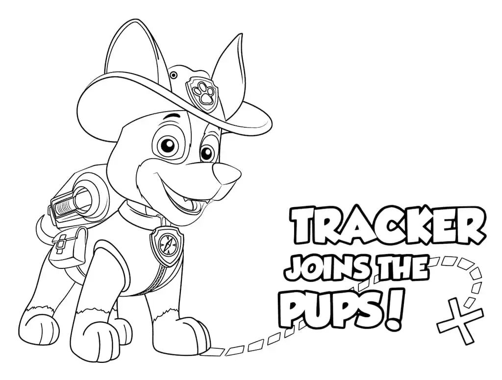 Çocuklar İçin Tracker Paw Boyama Sayfaları 