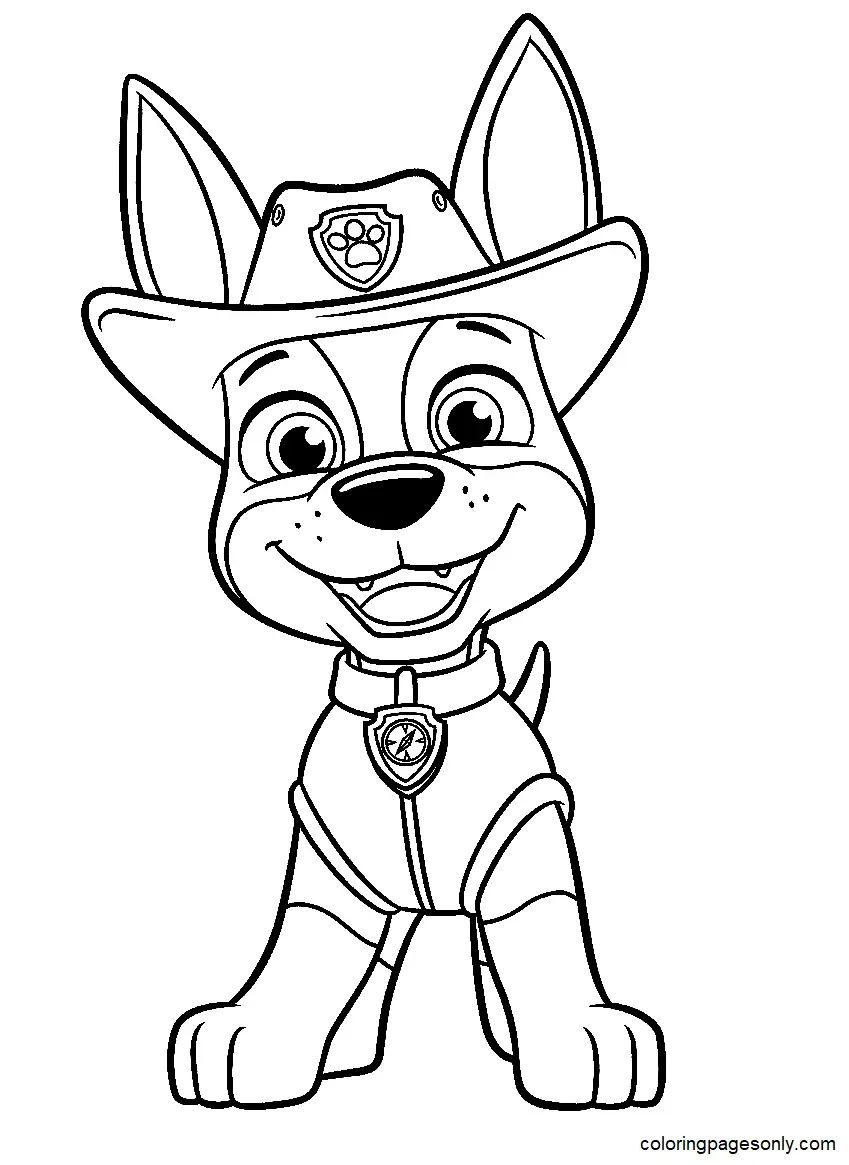 Çocuklar İçin Tracker Paw Boyama Sayfaları 