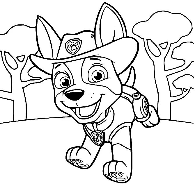 Çocuklar İçin Tracker Paw Boyama Sayfaları 