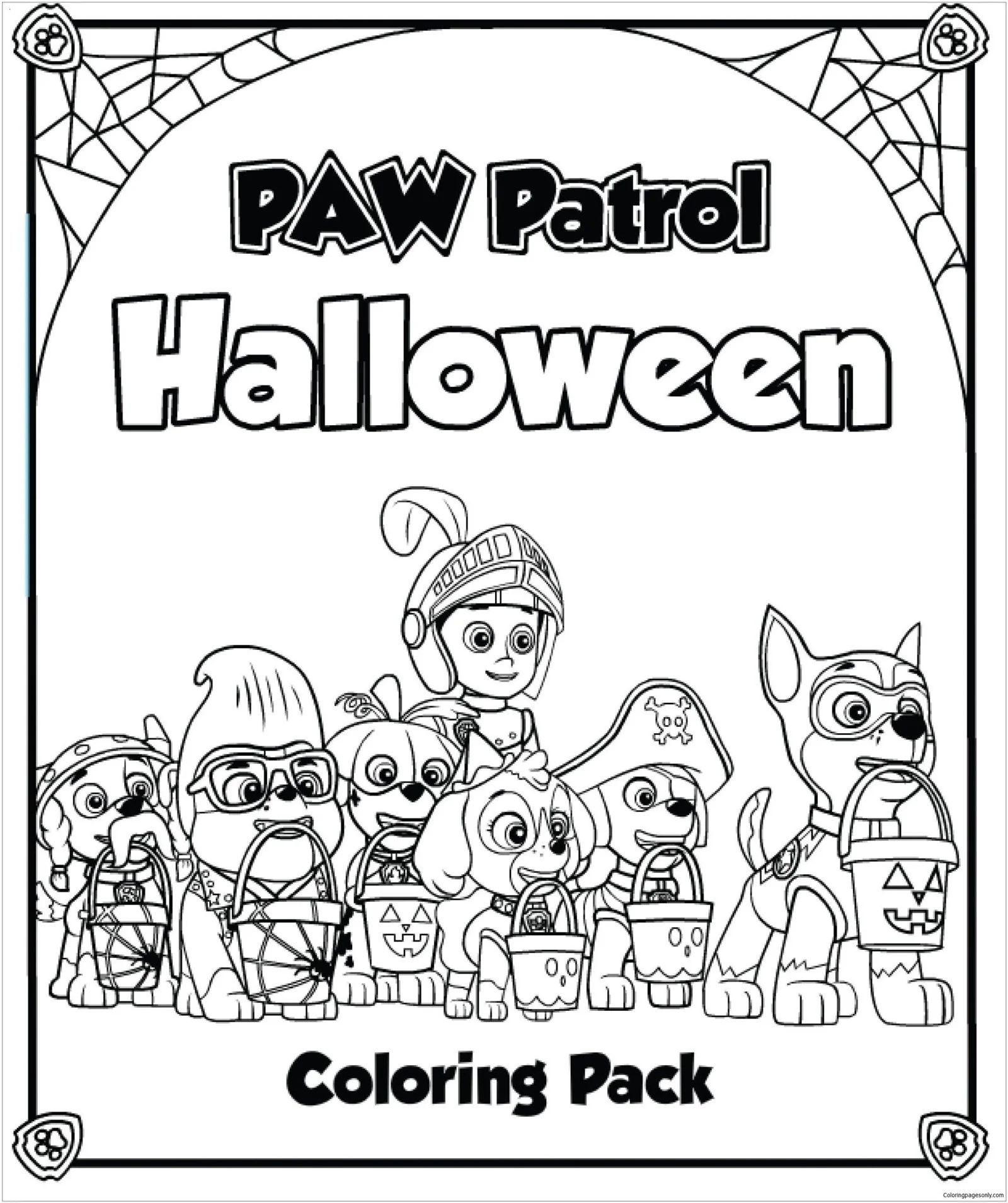 Çocuklar İçin Tracker Paw Boyama Sayfaları 