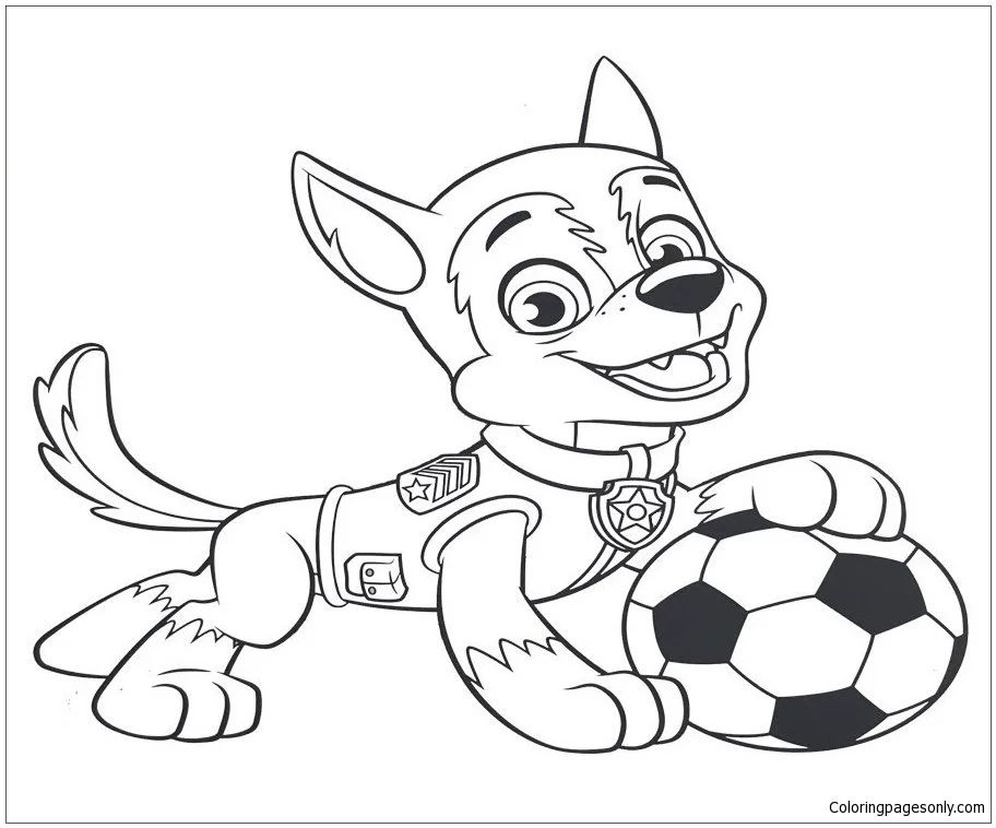 Çocuklar İçin Tracker Paw Boyama Sayfaları 
