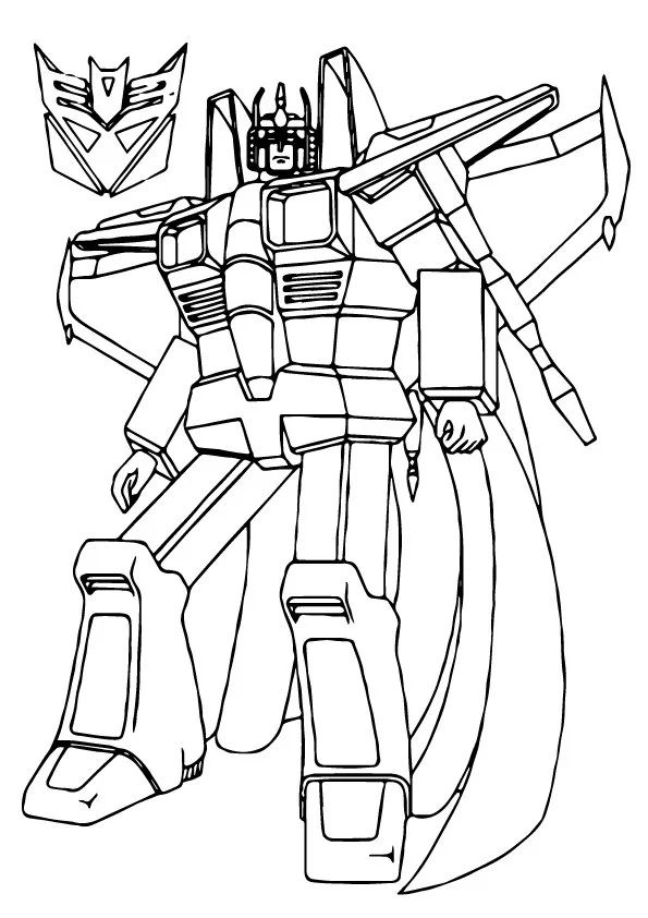 Çocuklar İçin Transformers Boyama Sayfaları 
