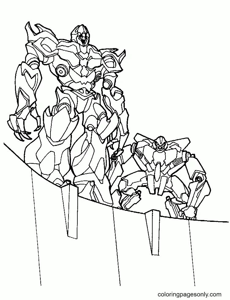 Çocuklar İçin Transformers Boyama Sayfaları 