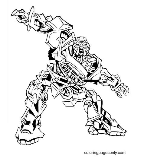 Çocuklar İçin Transformers Boyama Sayfaları 