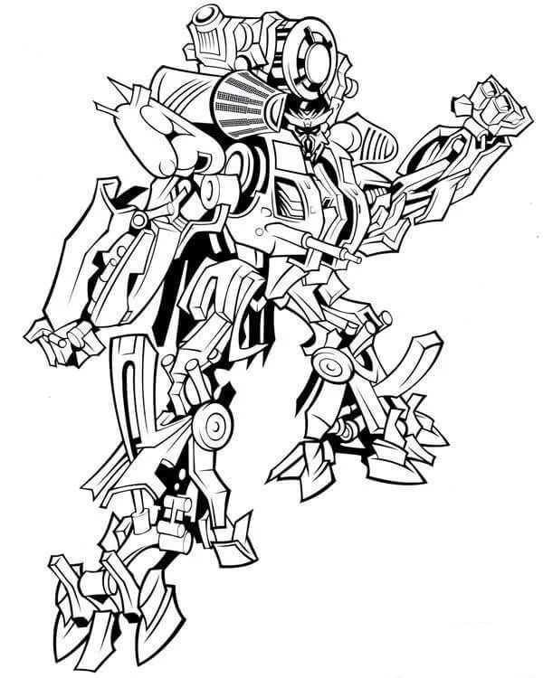 Çocuklar İçin Transformers Boyama Sayfaları 