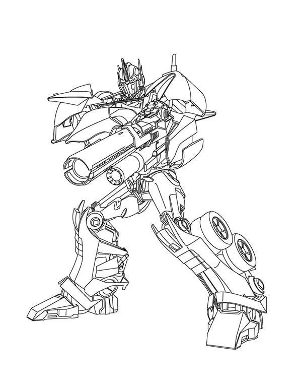 Çocuklar İçin Transformers Boyama Sayfaları 