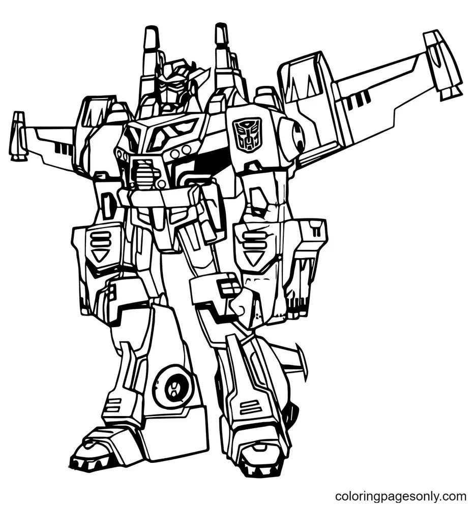 Çocuklar İçin Transformers Boyama Sayfaları 
