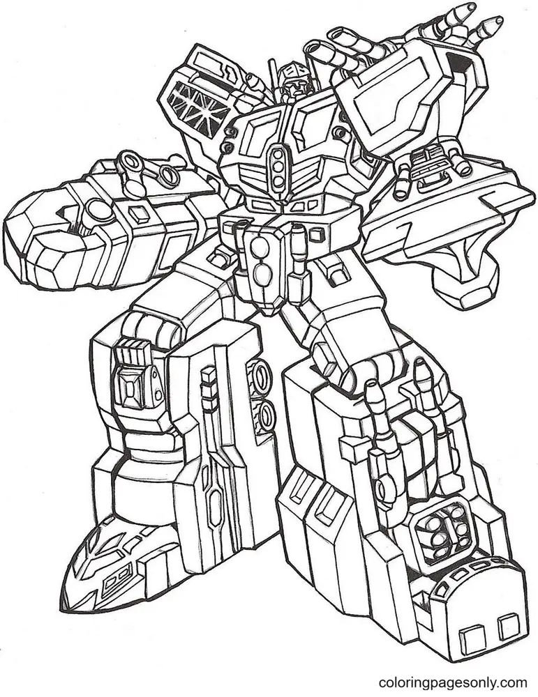 Çocuklar İçin Transformers Boyama Sayfaları 