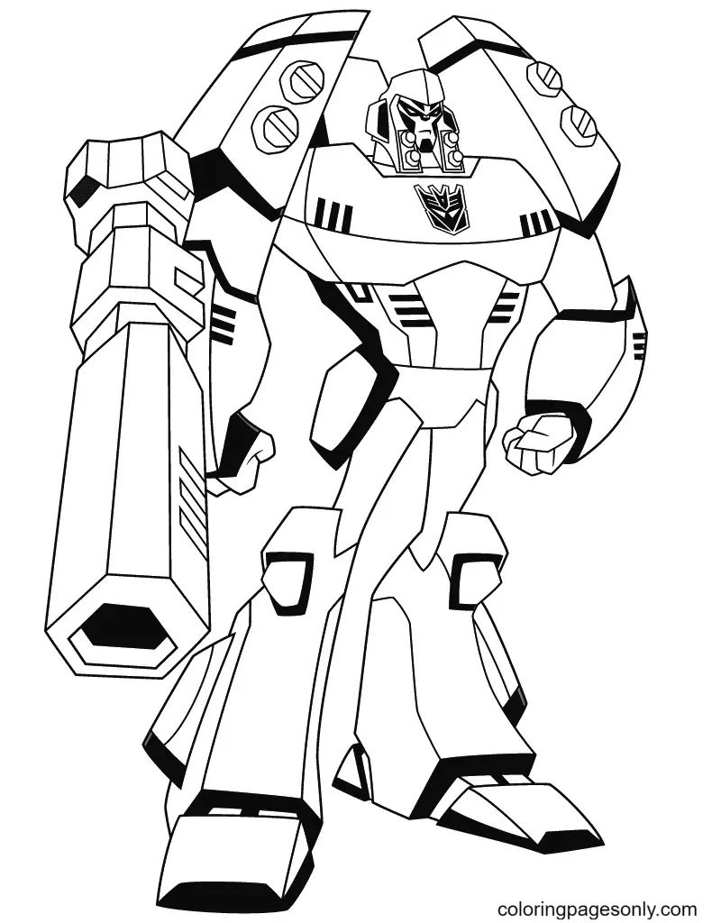 Çocuklar İçin Transformers Boyama Sayfaları 