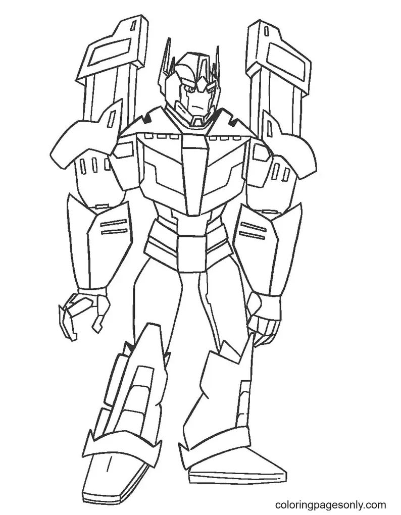 Çocuklar İçin Transformers Boyama Sayfaları 