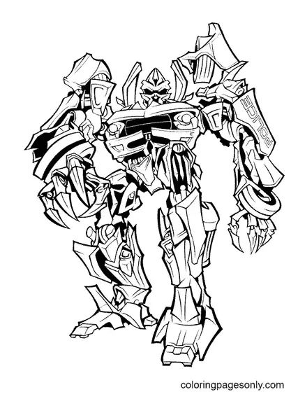 Çocuklar İçin Transformers Boyama Sayfaları 