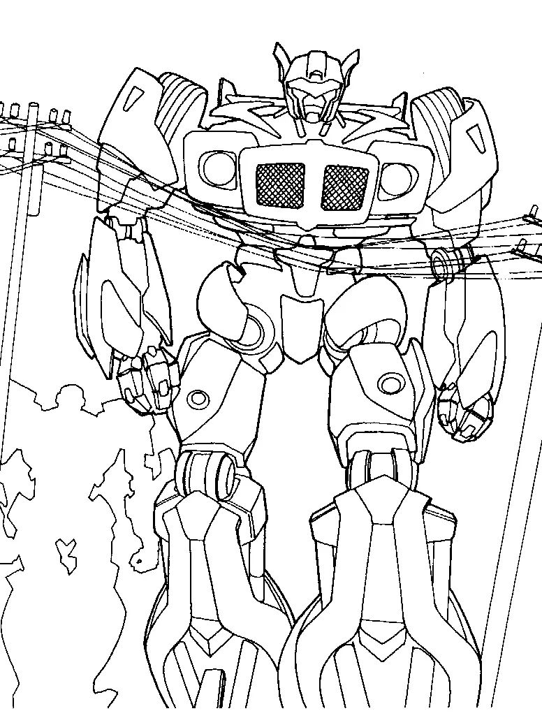 Çocuklar İçin Transformers Boyama Sayfaları 