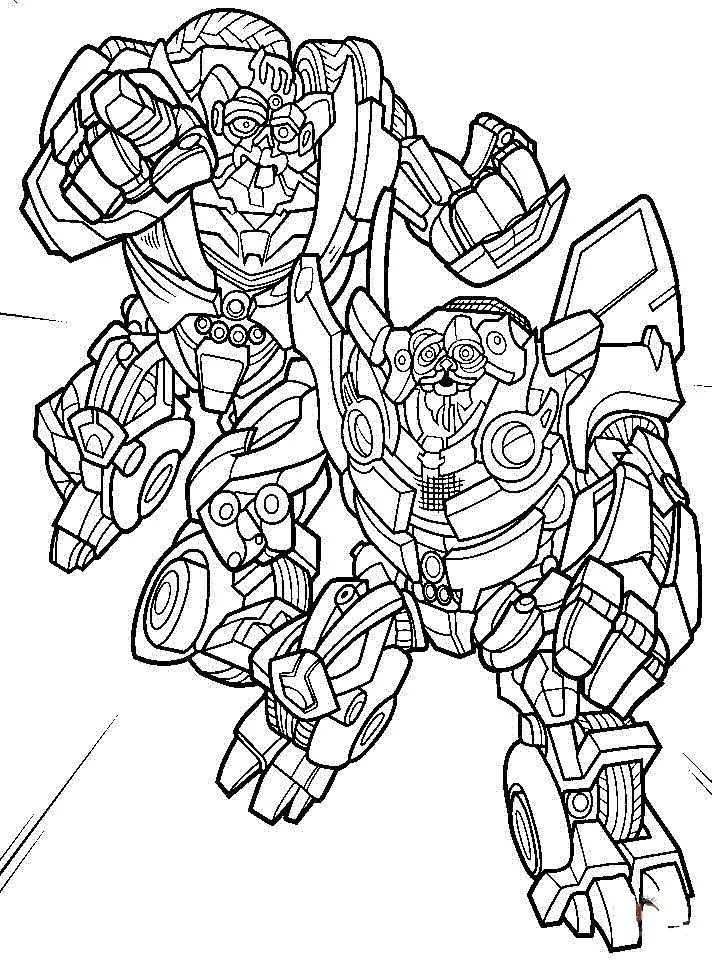 Çocuklar İçin Transformers Boyama Sayfaları 