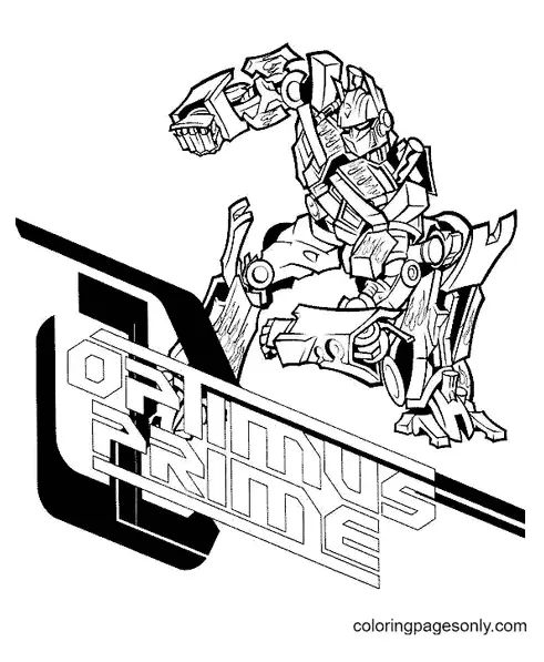 Çocuklar İçin Transformers Boyama Sayfaları 