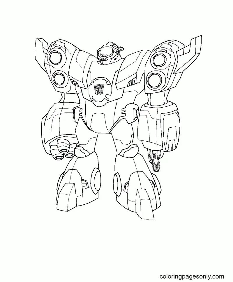 Çocuklar İçin Transformers Boyama Sayfaları 