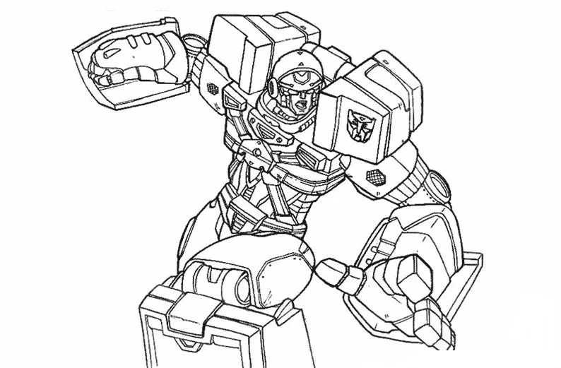 Çocuklar İçin Transformers Boyama Sayfaları 