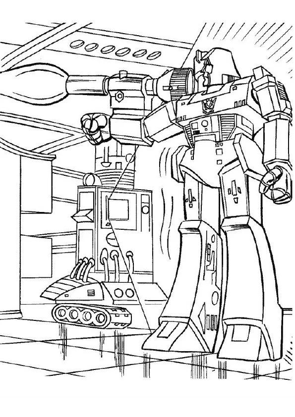 Çocuklar İçin Transformers Boyama Sayfaları 