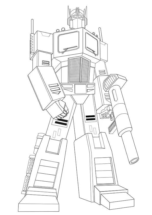 Çocuklar İçin Transformers Boyama Sayfaları 