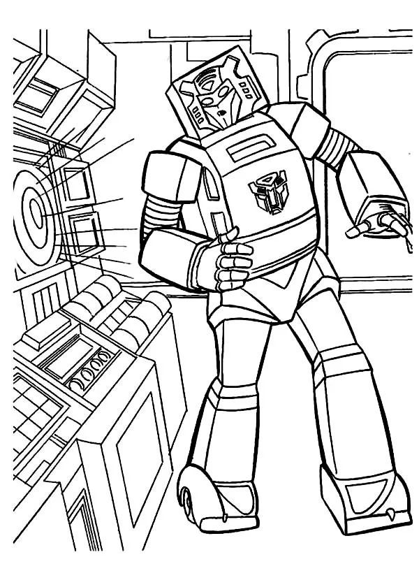 Çocuklar İçin Transformers Boyama Sayfaları 