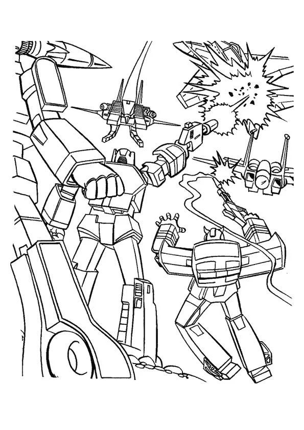 Çocuklar İçin Transformers Boyama Sayfaları 