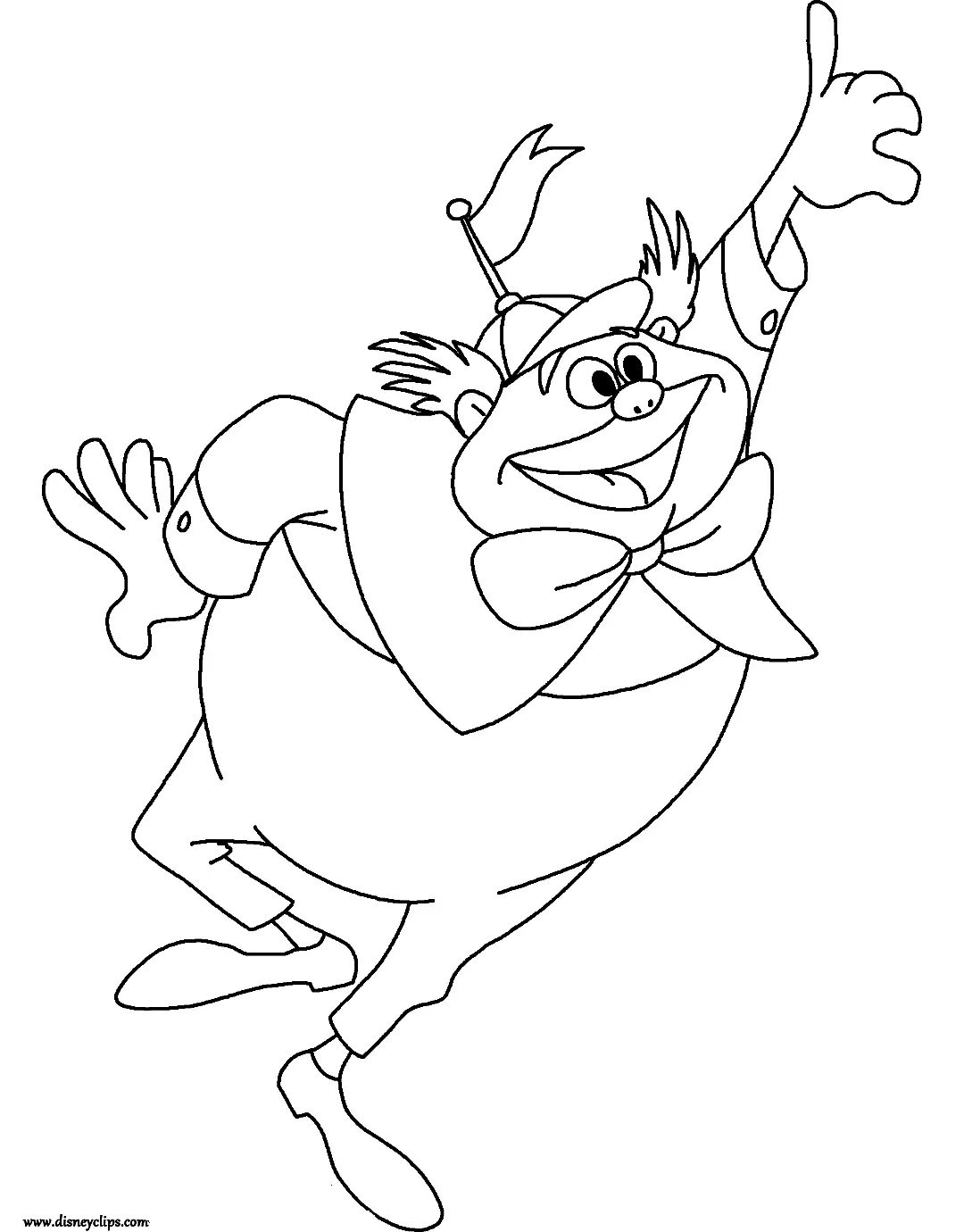 Çocuklar İçin Tweedledum ve Tweedledee Boyama Sayfaları 