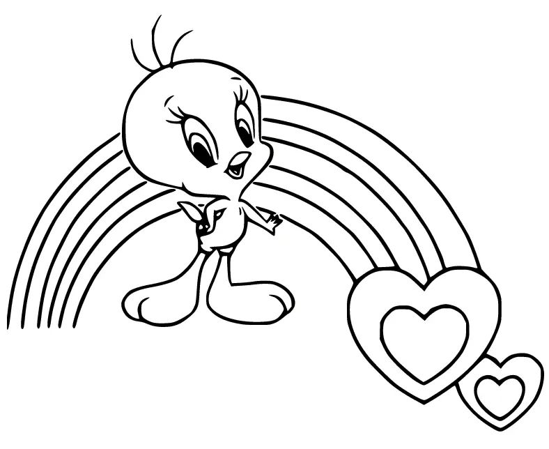 Çocuklar İçin Tweety Boyama Sayfaları 