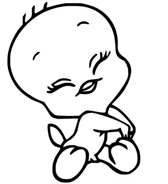 Çocuklar İçin Tweety Boyama Sayfaları 