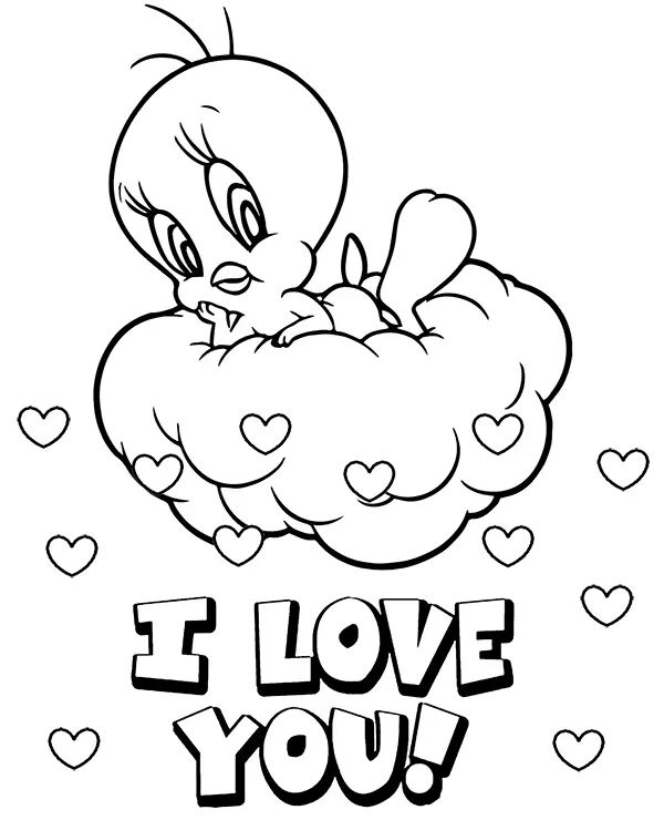 Çocuklar İçin Tweety Boyama Sayfaları 