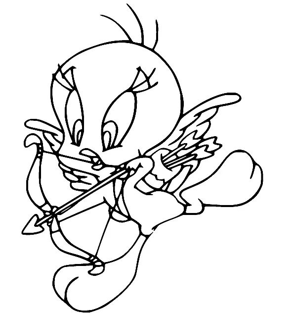 Çocuklar İçin Tweety Boyama Sayfaları 
