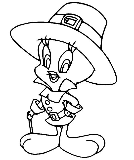 Çocuklar İçin Tweety Boyama Sayfaları 