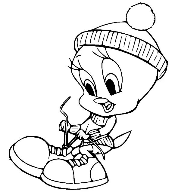 Çocuklar İçin Tweety Boyama Sayfaları 