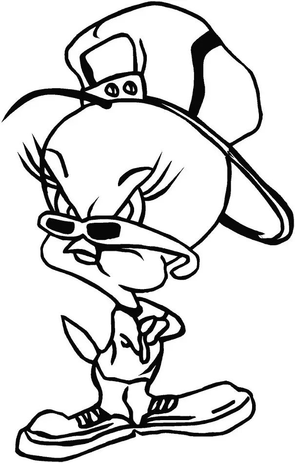 Çocuklar İçin Tweety Boyama Sayfaları 