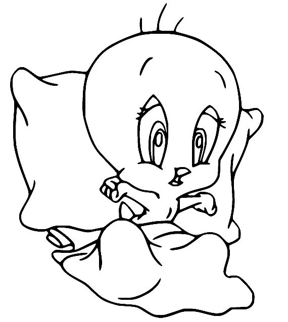 Çocuklar İçin Tweety Boyama Sayfaları 