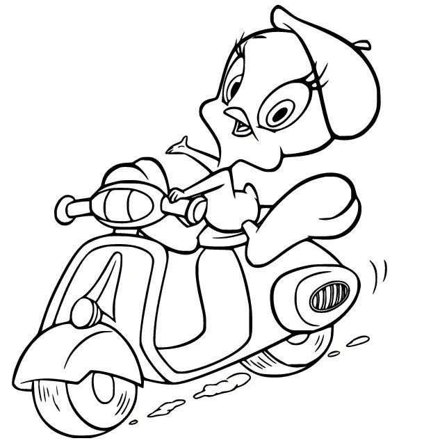 Çocuklar İçin Tweety Boyama Sayfaları 