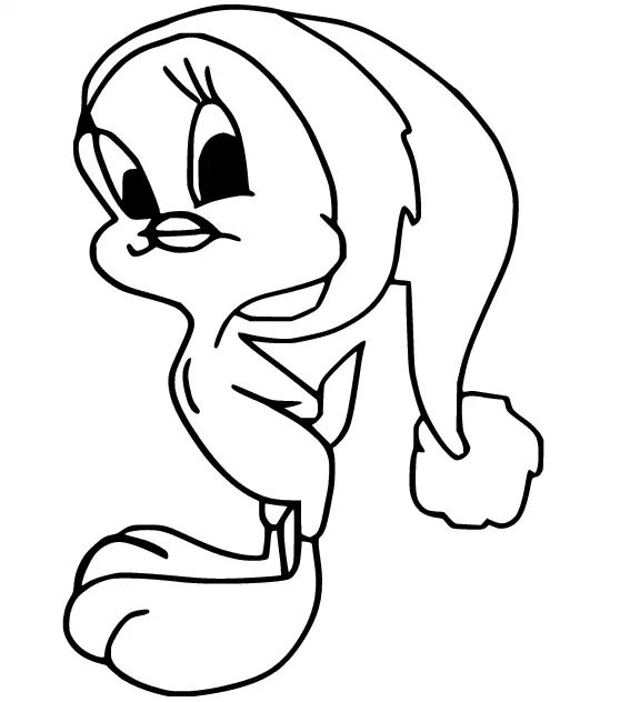 Çocuklar İçin Tweety Boyama Sayfaları 