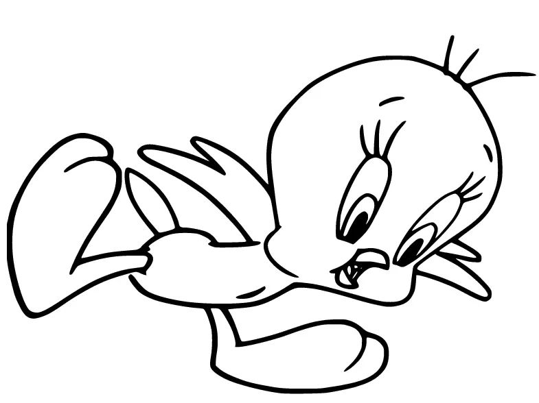 Çocuklar İçin Tweety Boyama Sayfaları 