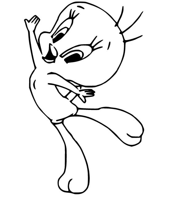 Çocuklar İçin Tweety Boyama Sayfaları 