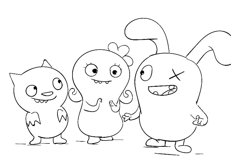 Çocuklar İçin Uglydolls Boyama Sayfaları 