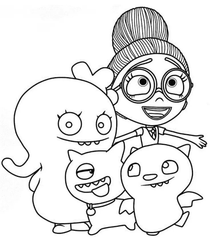 Çocuklar İçin Uglydolls Boyama Sayfaları 