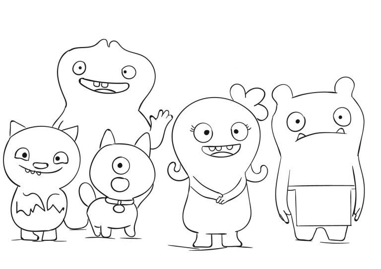 Çocuklar İçin Uglydolls Boyama Sayfaları 