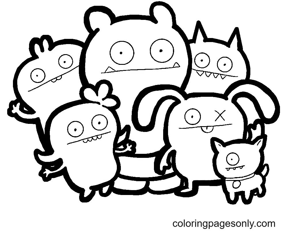 Çocuklar İçin Uglydolls Boyama Sayfaları 