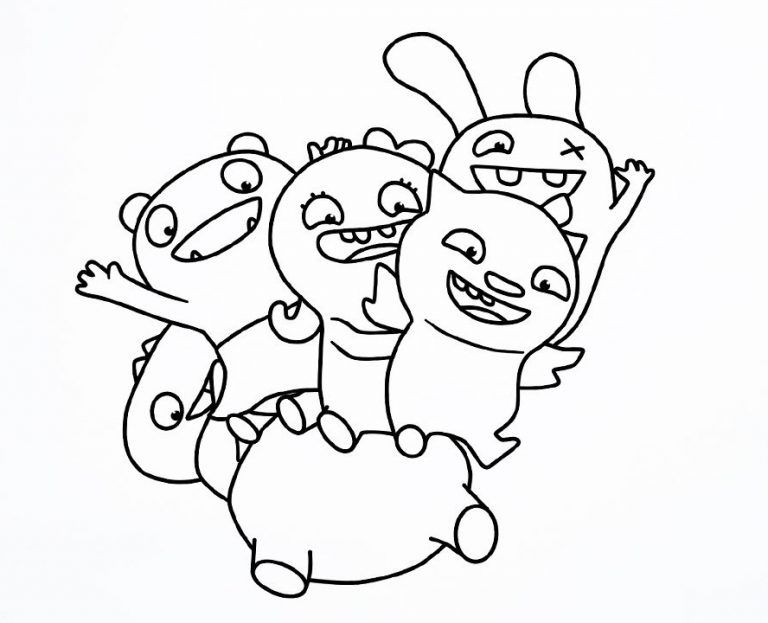 Çocuklar İçin Uglydolls Boyama Sayfaları 