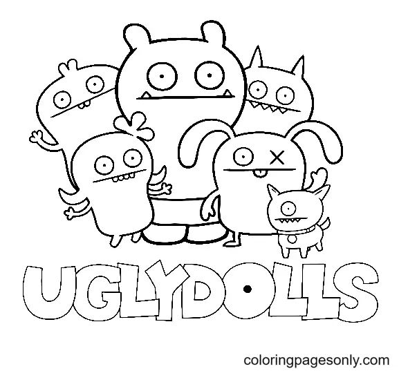 Çocuklar İçin Uglydolls Boyama Sayfaları 