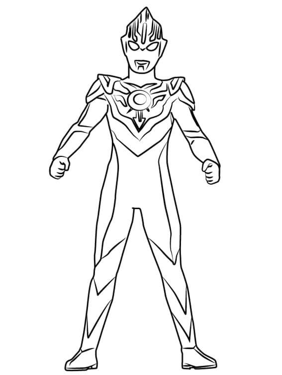Çocuklar İçin Ultraman Boyama Sayfaları 