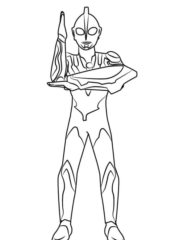 Çocuklar İçin Ultraman Boyama Sayfaları 