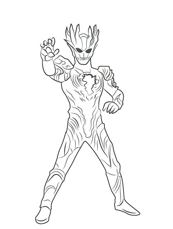Çocuklar İçin Ultraman Boyama Sayfaları 