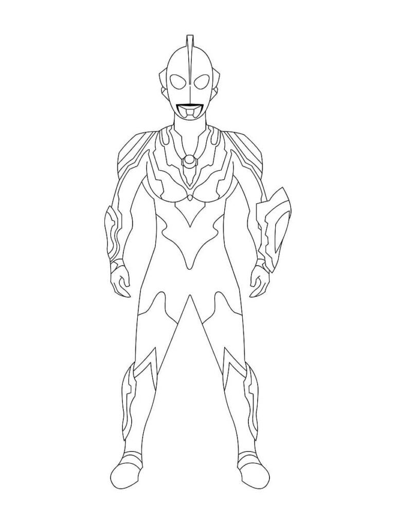 Çocuklar İçin Ultraman Boyama Sayfaları 