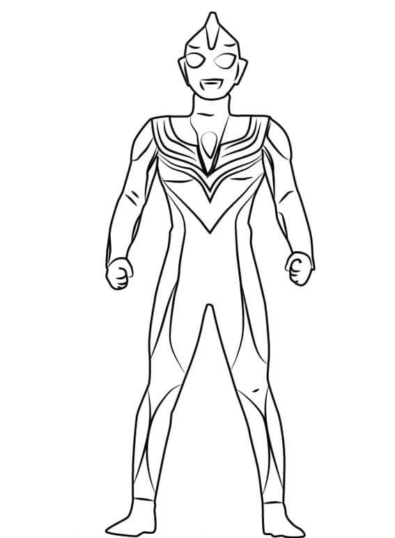Çocuklar İçin Ultraman Boyama Sayfaları 