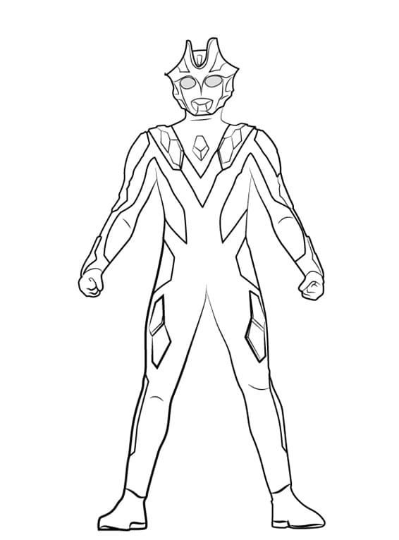 Çocuklar İçin Ultraman Boyama Sayfaları 