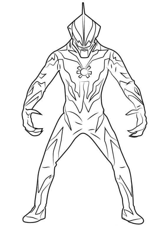 Çocuklar İçin Ultraman Boyama Sayfaları 